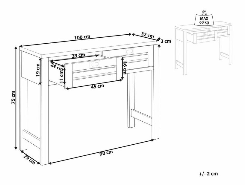 Skříňka Rata (světlé dřevo)