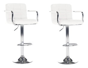Set 2 ks. barových židlí Lerra 2 (bílá) *výprodej