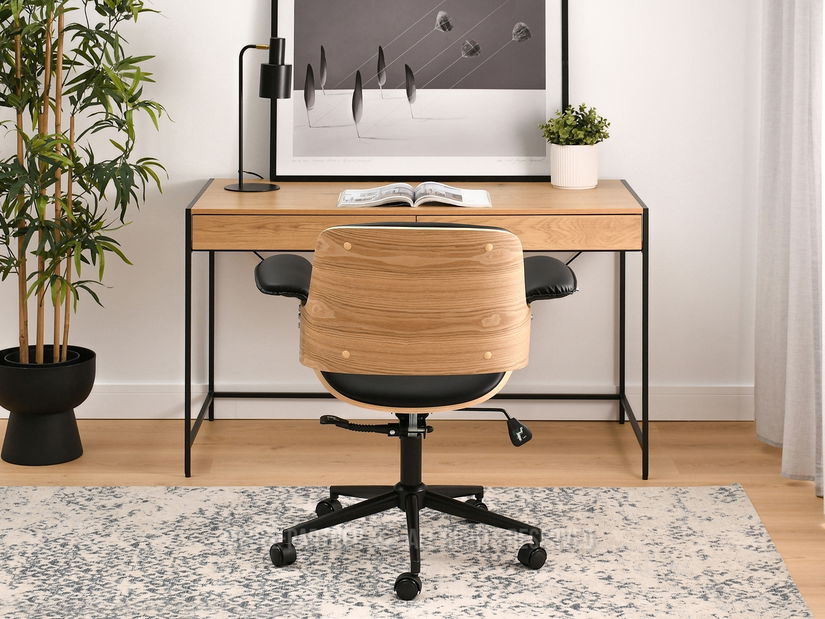 Křeslo Duckie (dub černý + černá)