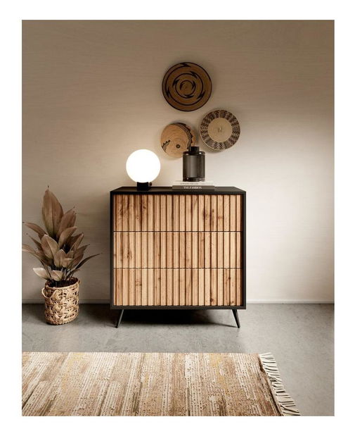 Komoda Biel B6 (černá)