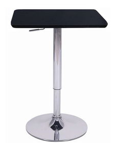 Barový stůl Freya (černá + chróm)