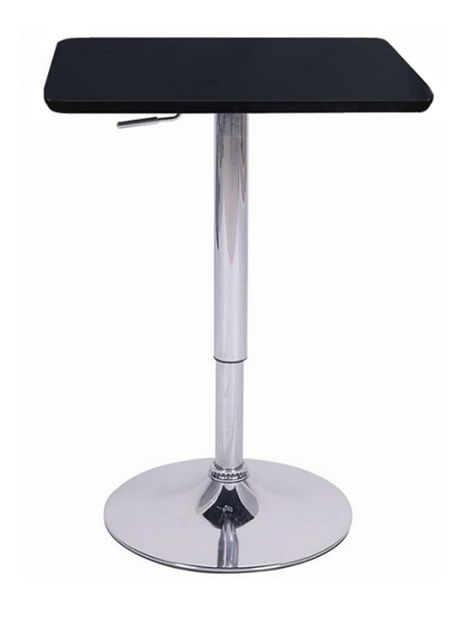 Barový stůl Freya (černá + chróm)