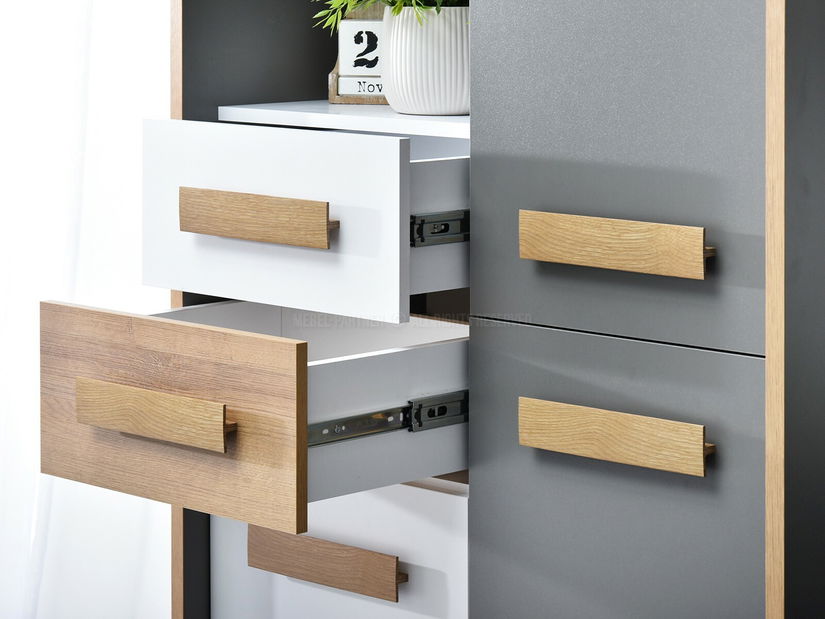 Obývací stěna Semivacias 01 (bílá)