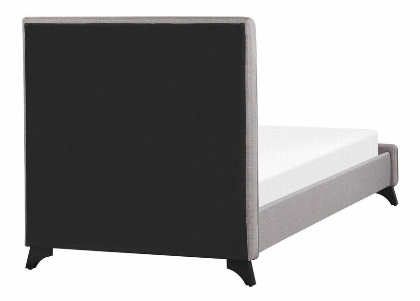 Jednolůžková postel 90 cm AMBRE (s roštem) (šedá)