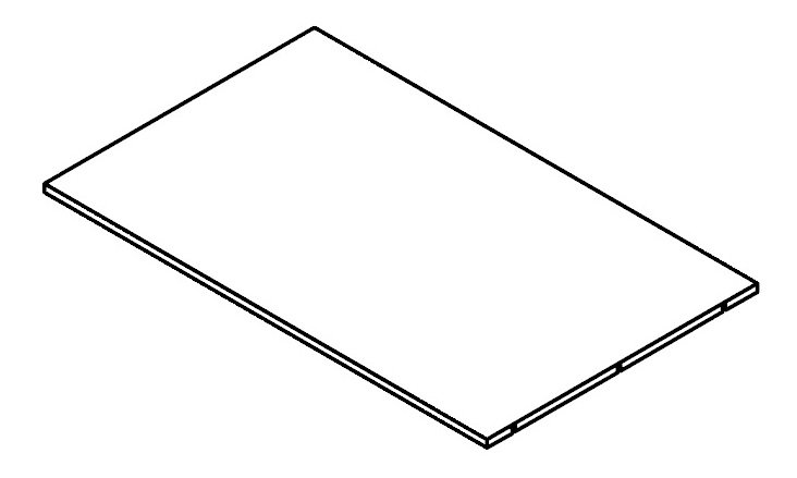 Polička do skříně 95 cm BRW Kamix POL/95