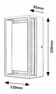 Venkovní nástěnné LED svítidlo Mendoza (bílá + antracit)