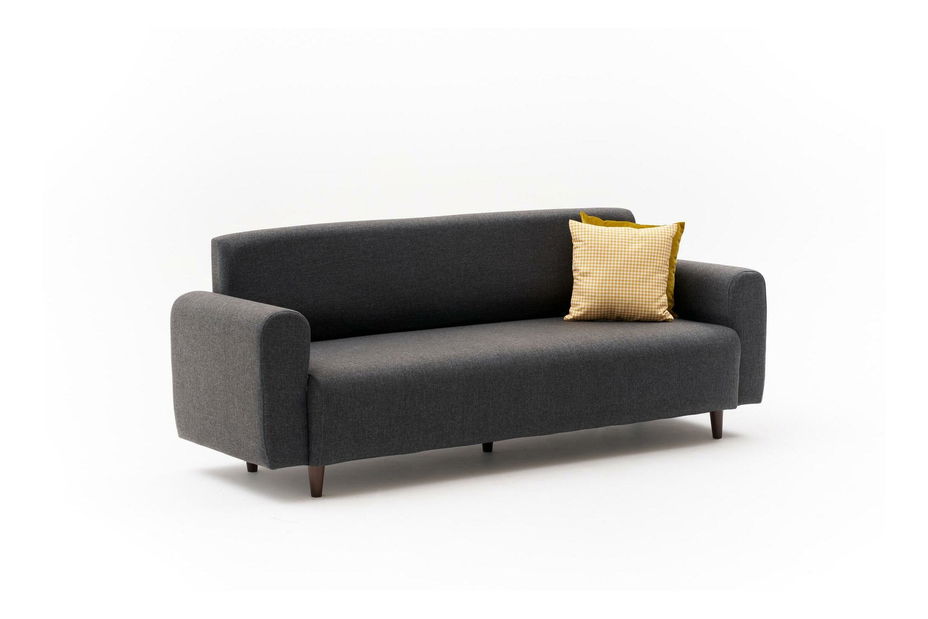 Pohovka trojsedačka Noyalepo L (antracit + ořech)