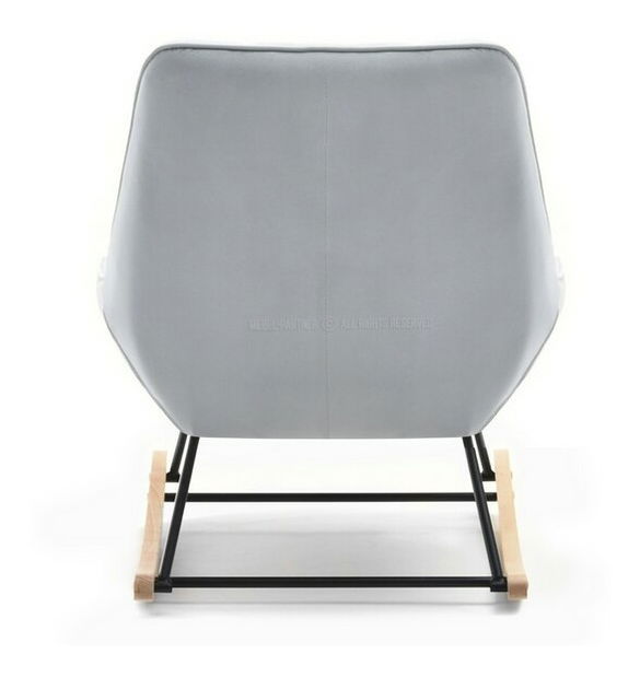 Křeslo Bertie (šedá + buk černý)