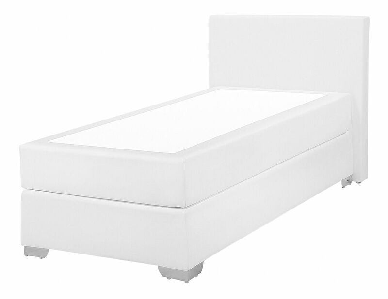 Boxspring postel 90 cm PREMIER (s matracemi) (bílá)