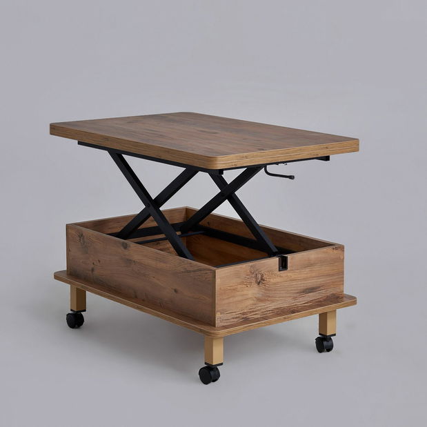 Konferenční stolek na kolečkách Helsin (antracit)