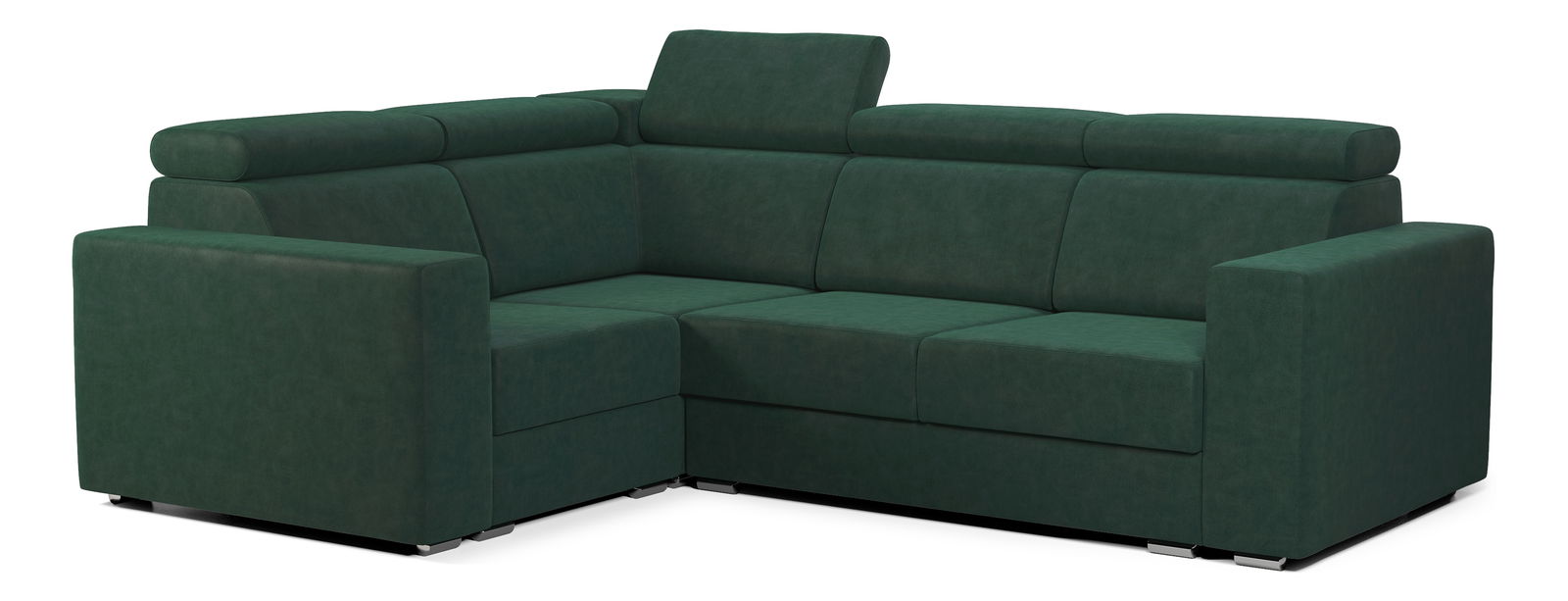 Rohová sedací souprava Viktoria 2R1 (L) (tmavě zelená Country 11)