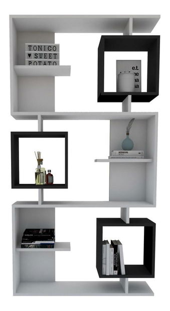 Regál Ittaca (bílá + antracit) *výprodej