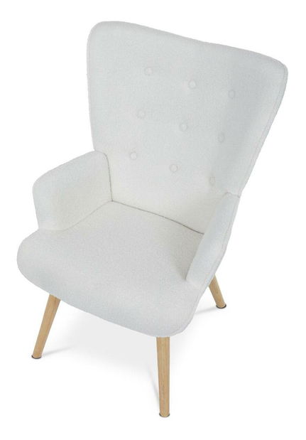 Křeslo ušák Acabar (bílá)