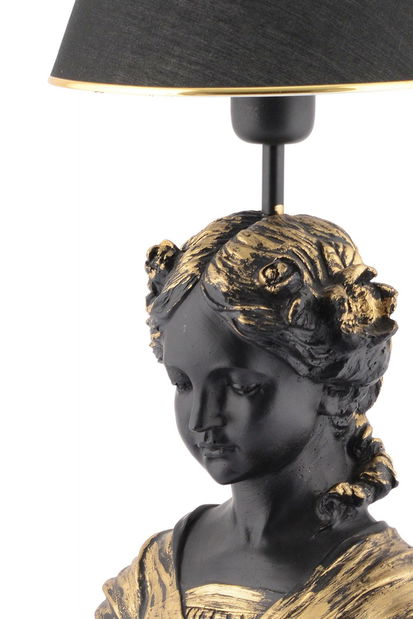 Stolní lampa Bustoseto 1 (černá + zlatá)