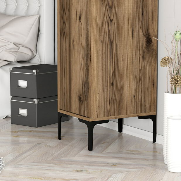 Šatní skříň Kiara S (ořech)