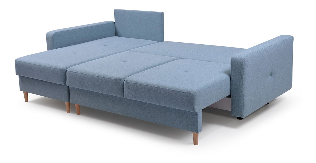 Rohová sedačka Vintari (světlomodrá) (L)