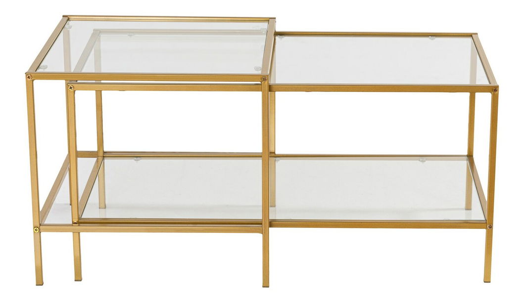 Set 2 ks. konferenčních stolků Sevaga (zlatá)