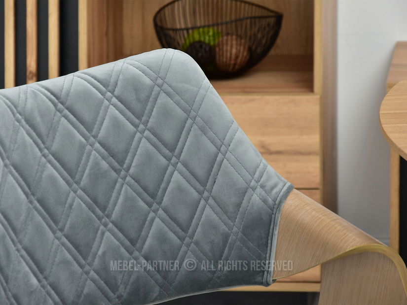 Židle Rolf K (dub šedý + černá)