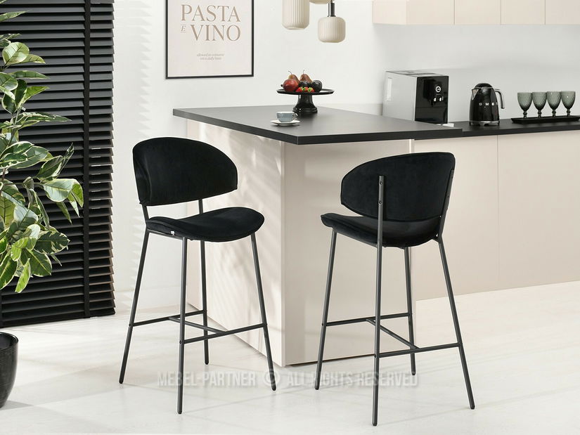 Barová židle Ninasus (černá)