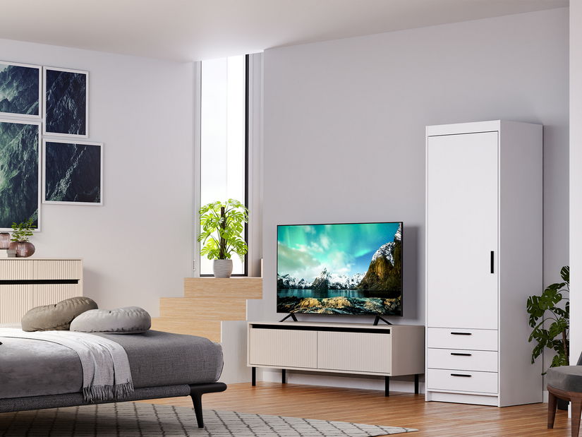 Policová skříň Elanor III (bílá)