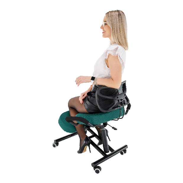 Ergonomická kancelářská židle Rusu (béžová + černá)