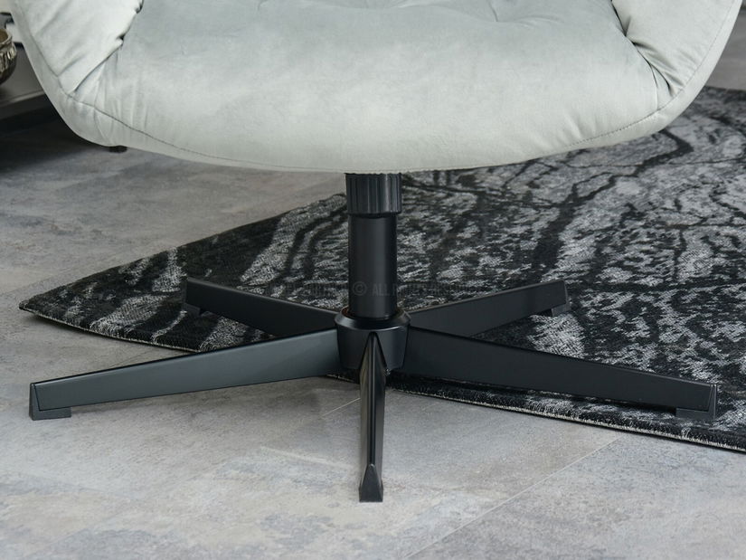 Křeslo Aaron (šedá + černá)