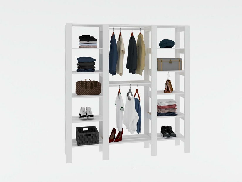 Regál Clementine 4 (bílá)