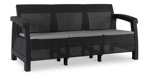 Zahradní pohovka Favorece (černá)