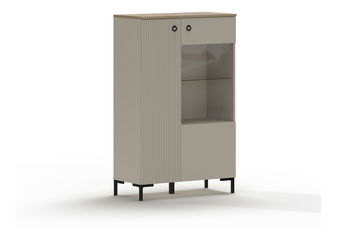 Vitrína Demandaron 2 (taupe + dub silverjack)