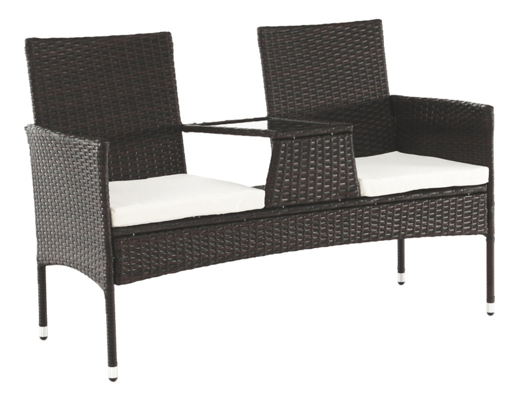 Zahradní dvojsed Lallea (hnědá)