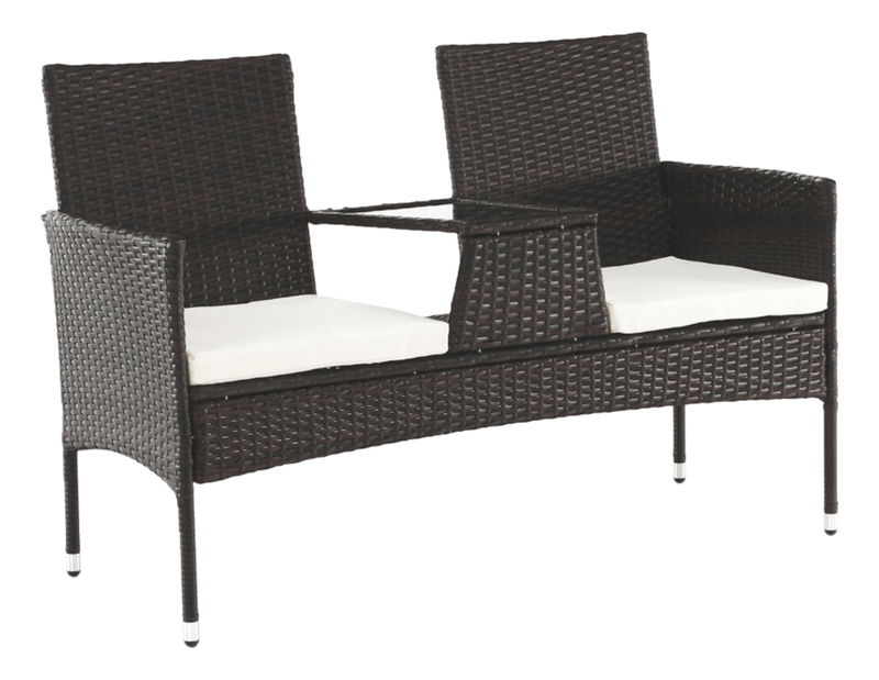 Zahradní dvojsed Lallea (hnědá)