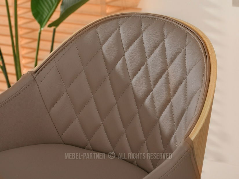 Židle Hypo (béžová + dub)