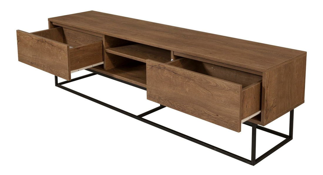 Sada nábytku do obývacího pokoje Laxi 11 (ořech + černá)