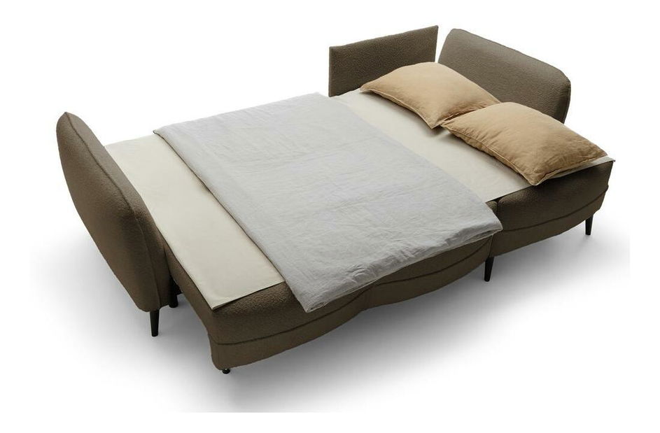 Rohová sedací souprava Eilish (P) (béžová + černá)