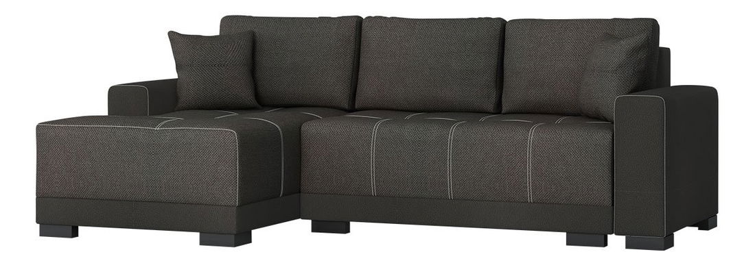 Rohová sedací souprava Melania (tmavě šedá + světle šedá)