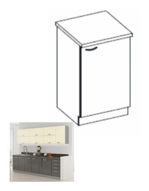 Dolní kuchyňská skříňka 60 D Pleitton