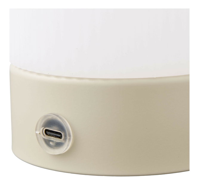Stolní lampa Aselia (béžová + bílá)
