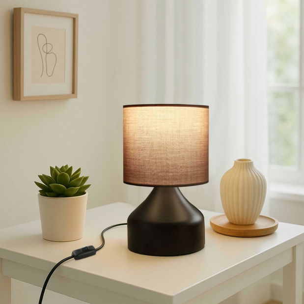 Stolní lampa Gelosso 2 (hnědá + černá)