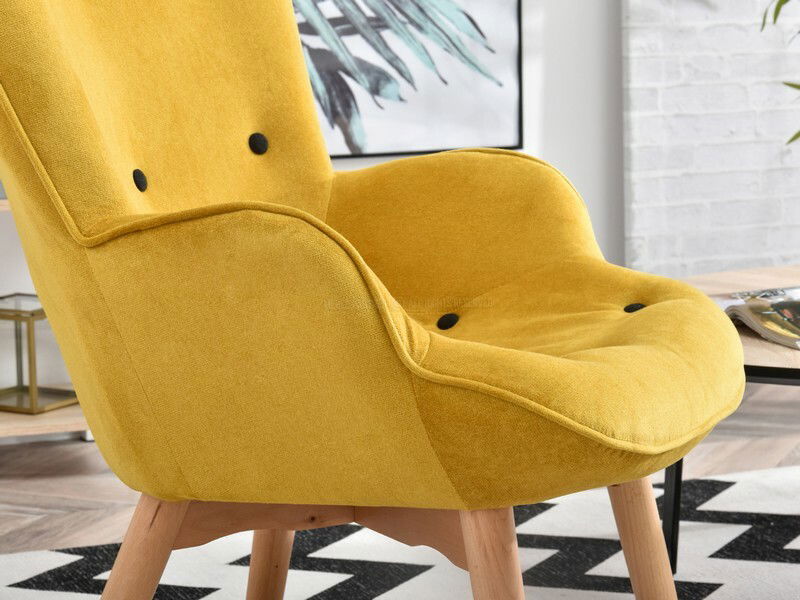 Křeslo Nutri (žlutá + černá)