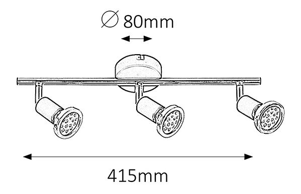 Bodové svítidlo Valentine 6848 (matná černá + měděná)