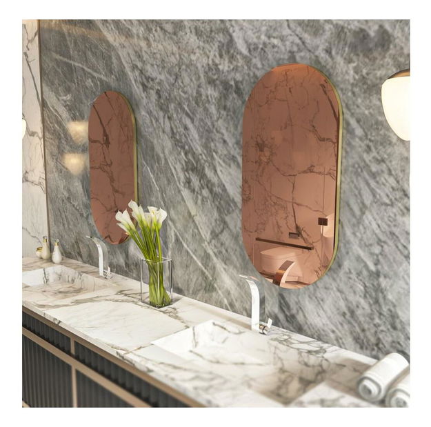 Zrcadlo Nekada (bronzová + zlatá)