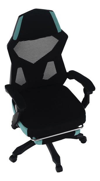 Kancelářské křeslo Jovik (černá + mentolová)