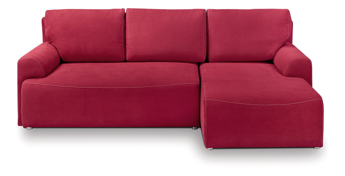 Rohová sedací souprava BRW City Lux 3DL URC (červená) (P)
