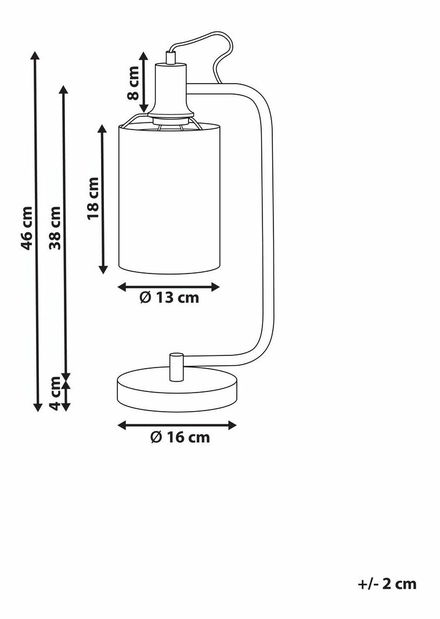 Stolní lampa Libza (měděná)