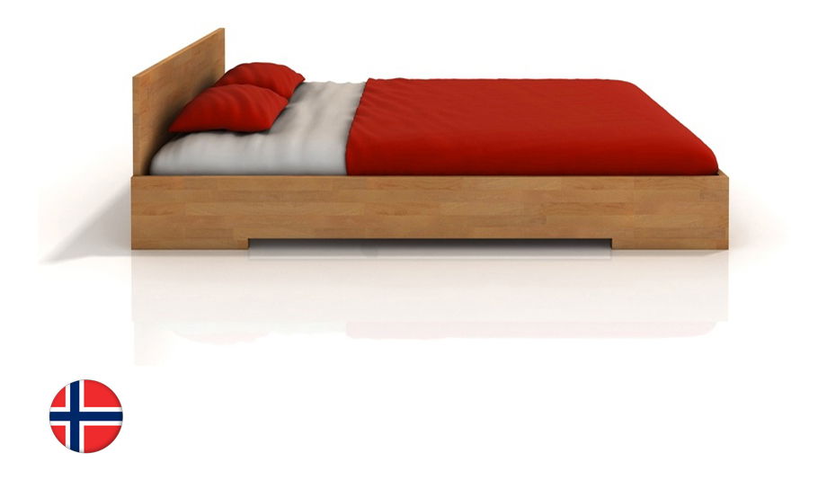 Manželská postel 180 cm Naturlig Kirsebaer (buk) (s roštem)