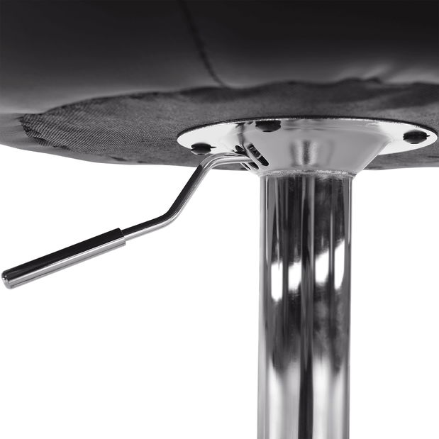 Barová židle Mariora (černá ekokůže)