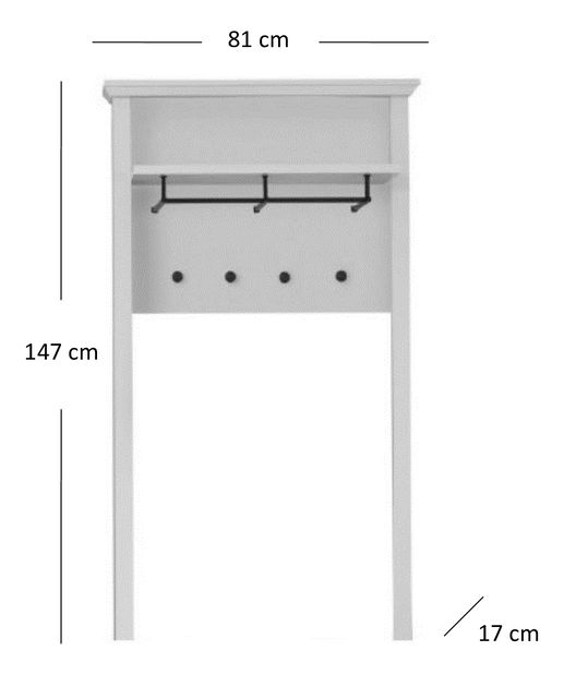 Věšák Brendon (bílá)