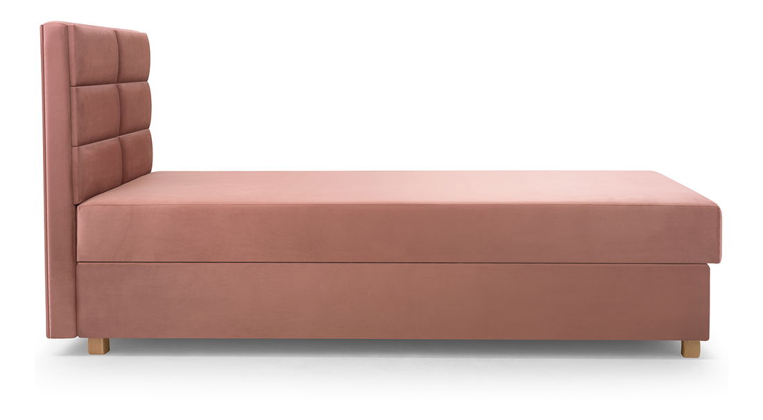 Jednolůžková postel 80 cm Picasso I (růžová) (s úl. prostorem a matrací)