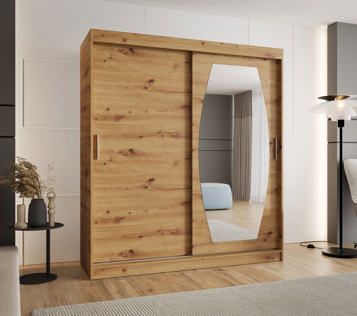 Šatní skříň 180 cm Rosaria (dub artisan)