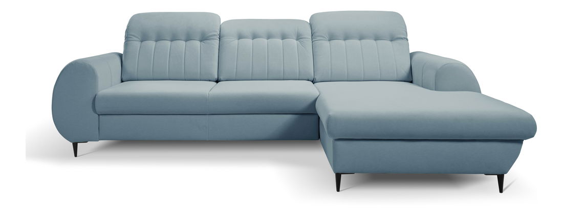 Rohová sedací souprava Bionic (světlomodrá) (P)